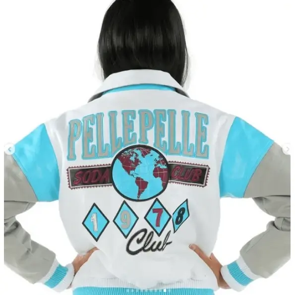 75b-595x595 (1) Pelle Pelle Blue and White Lightweight Jacket