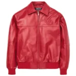 Pelle Pelle Puff Plush Red Jacket 2023 | Pelle Pelle Store Authentic Pelle Pelle Red Plush Jacket with Embroidery Pelle Pelle Puff Plush Jacket for Men & Women 2023