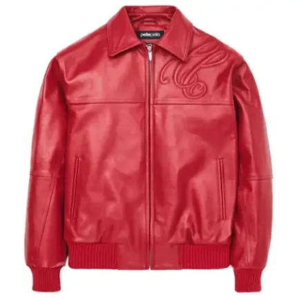 Pelle Pelle Puff Plush Red Jacket 2023 | Pelle Pelle Store Authentic Pelle Pelle Red Plush Jacket with Embroidery Pelle Pelle Puff Plush Jacket for Men & Women 2023