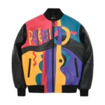 Pelle Pelle Picasso Plush Jacket Red Blue Black Authentic Pelle Pelle Picasso Plush Multi-Color Jacket Pelle Pelle Plush Picasso Jacket for Men & Women