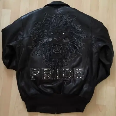 Pelle-Pelle-Pride-Studded-Black-Jacket-1-450x450 Pelle Pelle Pride Studded Black Leather Jacket Pelle Pelle Black Studded Jacket Back Design Genuine Pelle Pelle Pride Studded Jacket for Men