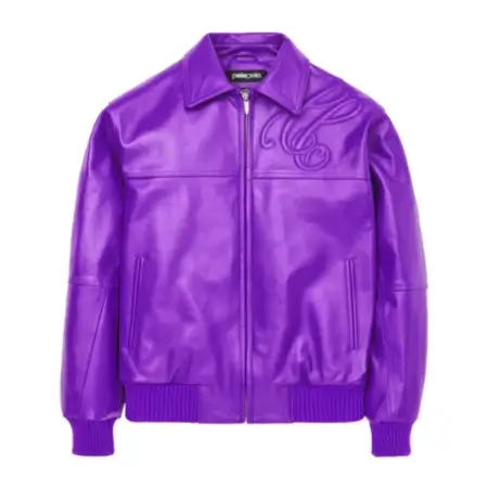 Pelle Pelle Puff Plush Purple Leather Jacket Pelle Pelle Puff Plush Purple Leather Jacket. Authentic Pelle Pelle Purple Puff Plush Leather Jacket made from 100% genuine leather with rib-knit trims and bold streetwear design.