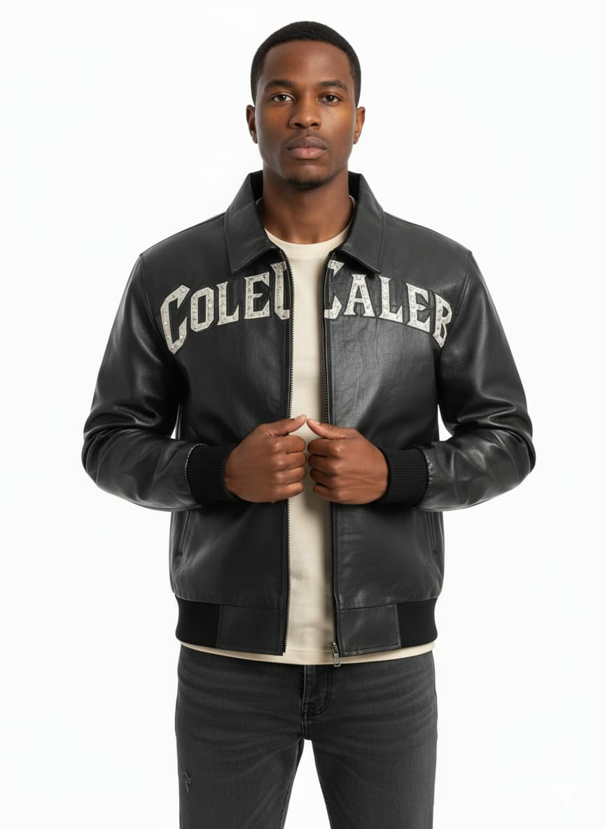 ColeCaleb Store | Alpha Black Leather Jacket ColeCaleb Alpha Black Leather Jacket with Smooth Premium Finish