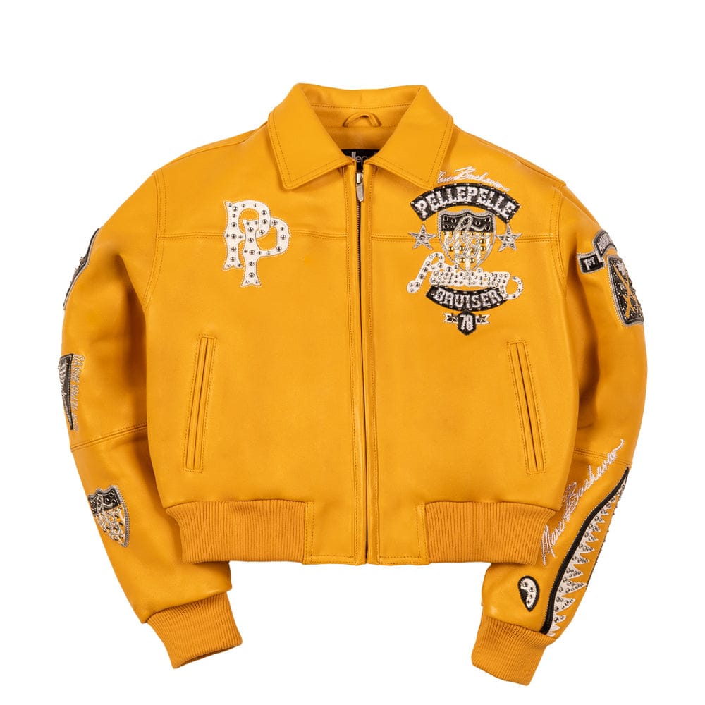 Pelle Pelle American Bruiser Women’s Yellow Leather Jacket Pelle Pelle American Bruiser Women’s Yellow Leather Jacket – 2025 Edition