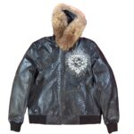 ColeCaleb Basic Nile Black Leather Jacket