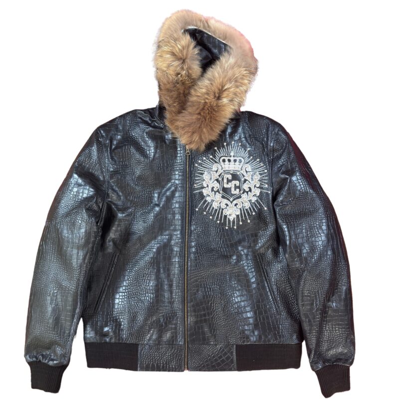 ColeCaleb Basic Nile Black Leather Jacket