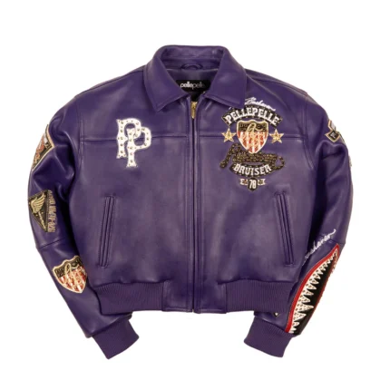 Pelle Pelle American Bruiser Women’s Crop Purple Jacket