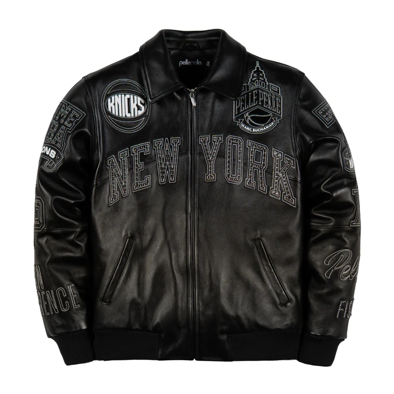 Pelle Pelle x FISLL “City of Knicks” Leather Jacket