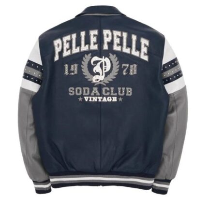 Pelle Pelle Arches Jacket, Soda Club Navy Blue Jacket, Mens Leather Streetwear Jacket, Premium Urban Fashion Jacket, Hip Hop Style Jacket, Pelle Pelle Brand Clothing, Designer Leather Jacket, Luxury Streetwear Jacket, Winter Leather Coat, Statement Fashion Jacket
