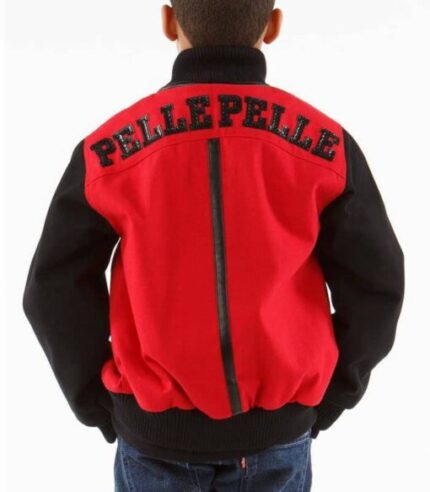 Pelle Pelle Kids Red and Black Jacket