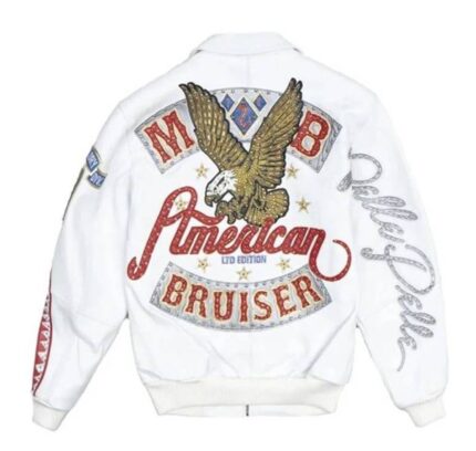 Pelle Pelle American Bruiser Men’s White Leather Jacket
