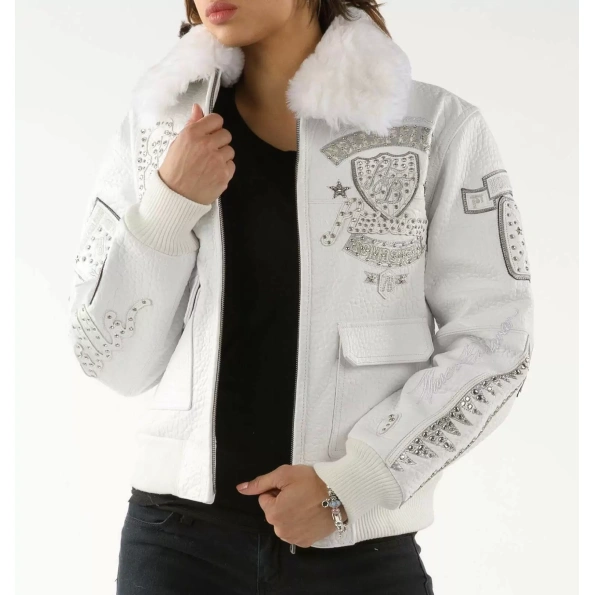 Pelle Pelle American Bruiser Bombshell Jacket Perfect White